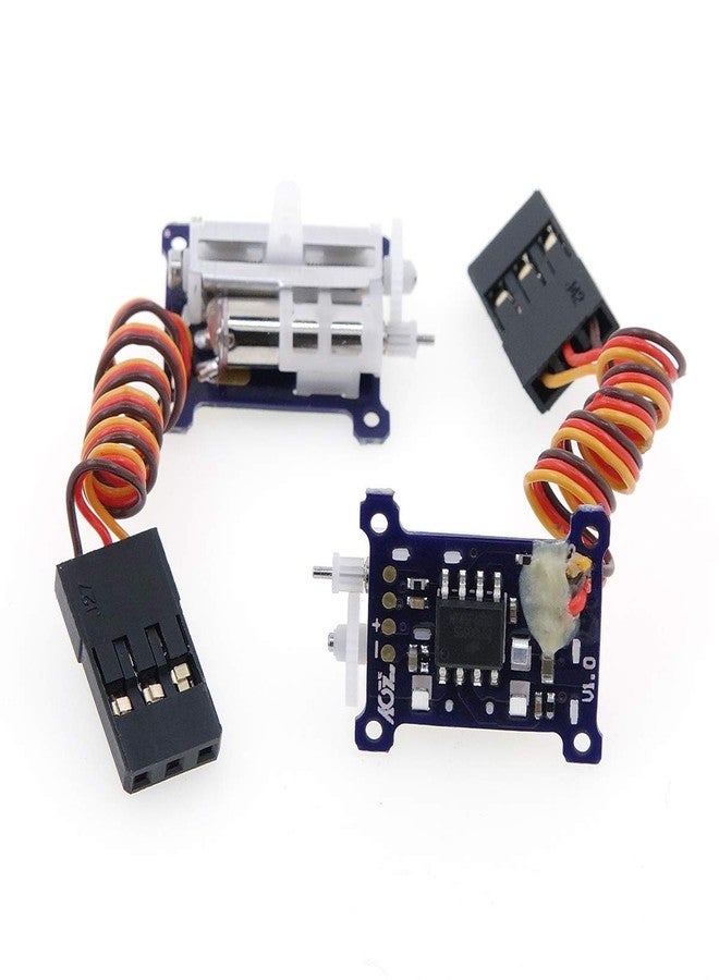 AGFRC Micro Linear Servo - 2PCS Upgrade 9mm 1.5g Digital Linear Coreless Tail Servo for Mini Aircraft (JR-Left & Right) - Image 1